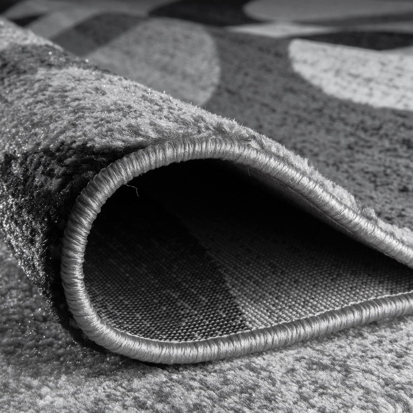 Transform Your Space with the Contemporary Modern Circles Area Rug - Stylish 6'6" x 9' Gray Design Perfect for Any Room