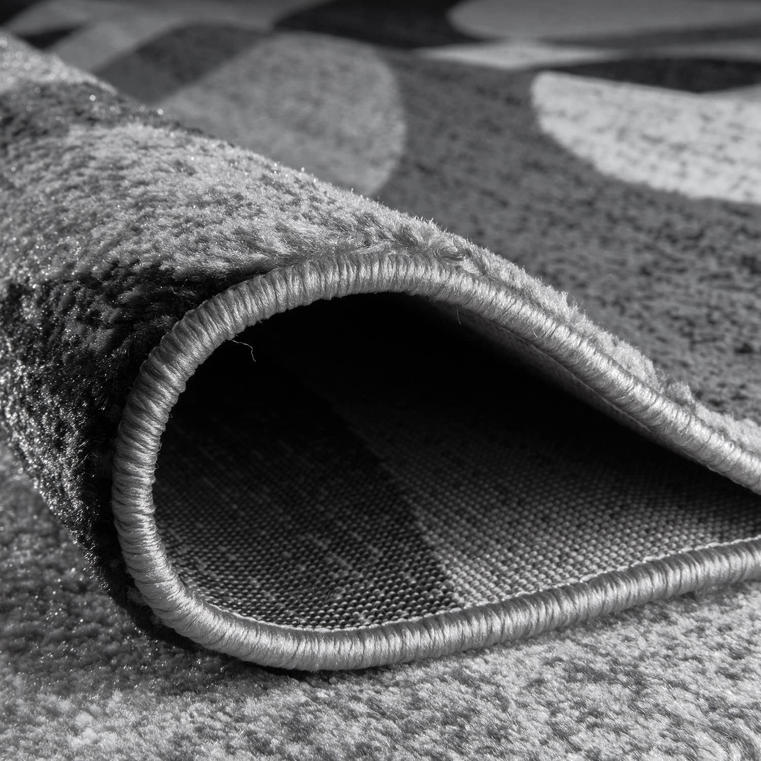 Transform Your Space with the Contemporary Modern Circles Area Rug - Stylish 6'6" x 9' Gray Design Perfect for Any Room