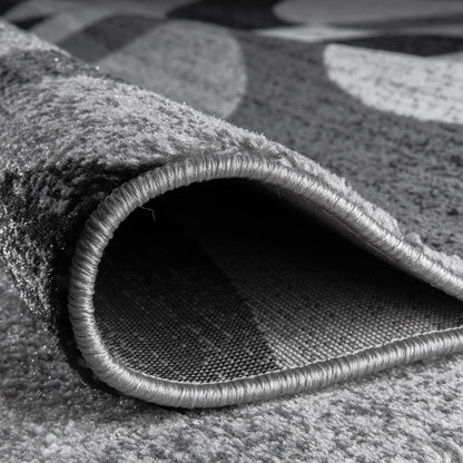 Transform Your Space with the Contemporary Modern Circles Area Rug - Stylish 6'6" x 9' Gray Design Perfect for Any Room